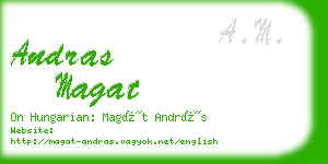 andras magat business card